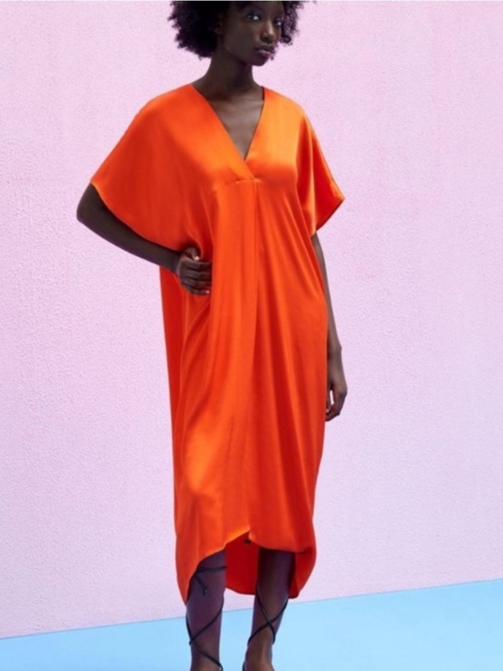 Zara silk tunic dress